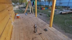 Баня по УМУ!   Нужно выждать год усадки сруба!
