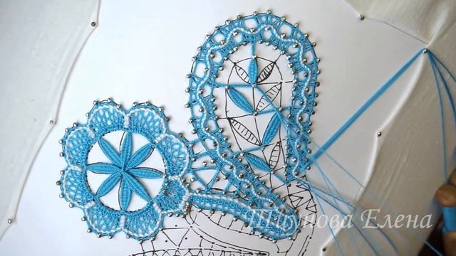 Елецкий сувенир (заполнение в лепестке) #кружевныеуроки #кружево #елецкийсувенир #ElenaTiunova смотреть онлайн