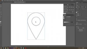 Adobe Illustrator tutorial - Draw a location / geotag icon