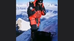 Азнаур Аккаев на одной из самых сложных вершин Гималаев пик Лхоцзе 8516м