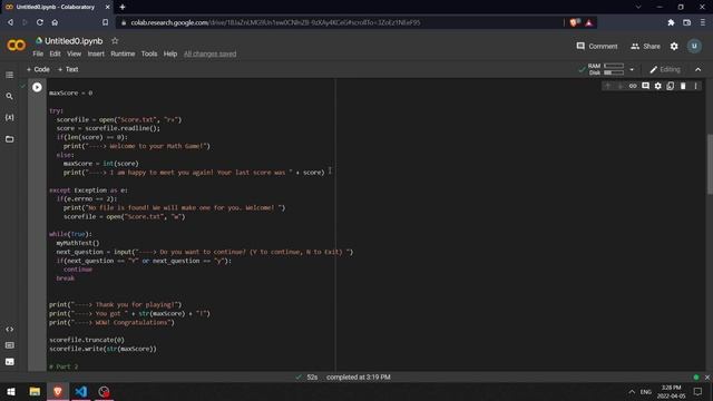 Math Game using Python смотреть онлайн
