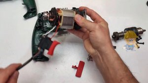 Bosch PSB 530 RE Drill Repair Start Button and Brush Cleaned