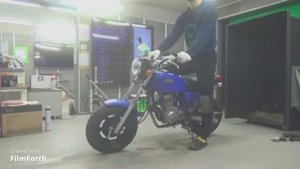 Мотоцикл naked bike нэйкед Honda APE 50 рама AC16 minibike мини-байк гв 2004 пробег 2 371 км синий