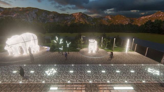 Визуализация проекта "Парк Умка" (ЯНАО). смотреть онлайн