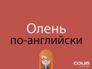 Изучаем английский. Олень.