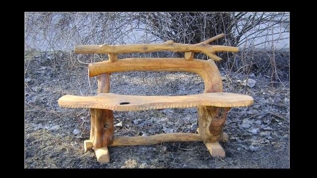 Оригинальные скамейки для дачи.