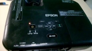 ПРОЕКТОР Эпсон горит диод ТЕМП ремонт / projector EPSON red lamp TEMP ERROR repair