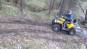 Ока и квадроцикл Wild Track X 200 по бездорожью