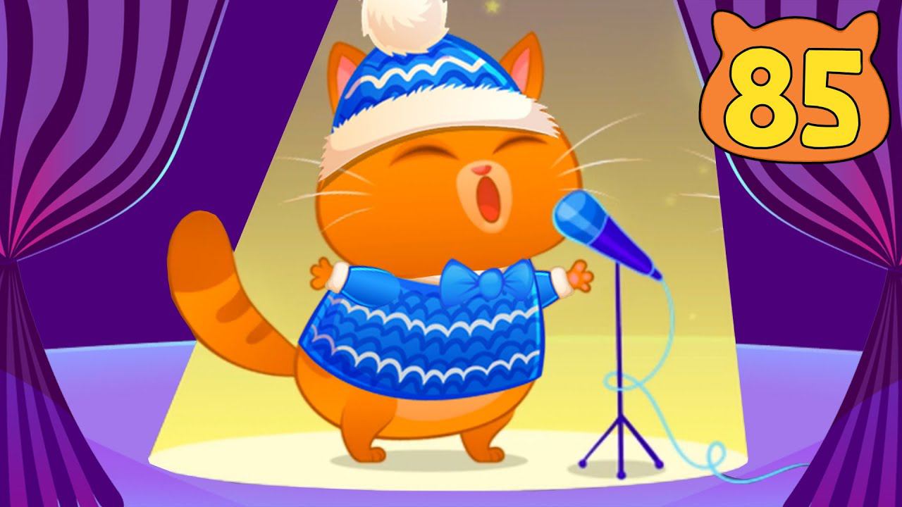 Суровый КОТИК БУБУ №85. НОВЫЙ ГОД дискотека и игры. Мультик ИГРА про котят на канале Хвостик ТВ смотреть онлайн