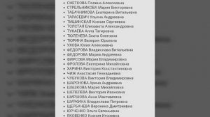 Списки поступивших в Пансион воспитанниц МО РФ на 2020-2021 год