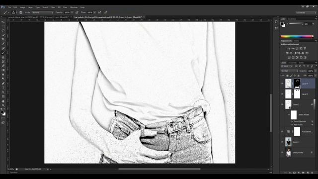 Image to Pencil Sketch Effect-Photoshop tutorial смотреть онлайн