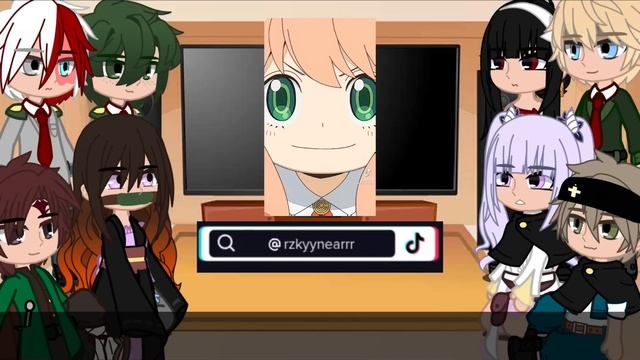 Anime Characters React To Each Other || 2/4 || Spy X Family смотреть онлайн