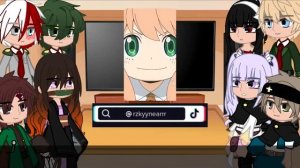 Anime Characters React To Each Other || 2/4 || Spy X Family