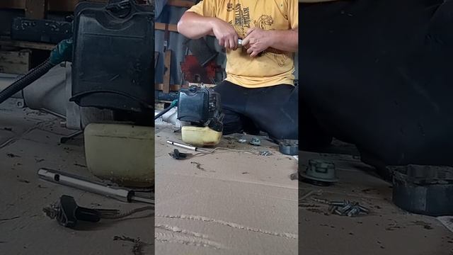 ремонт бензокосы, не крутится редуктор, причина смотреть онлайн