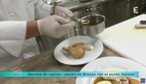 Жареная курица по-Брессонски и домашнее пюре