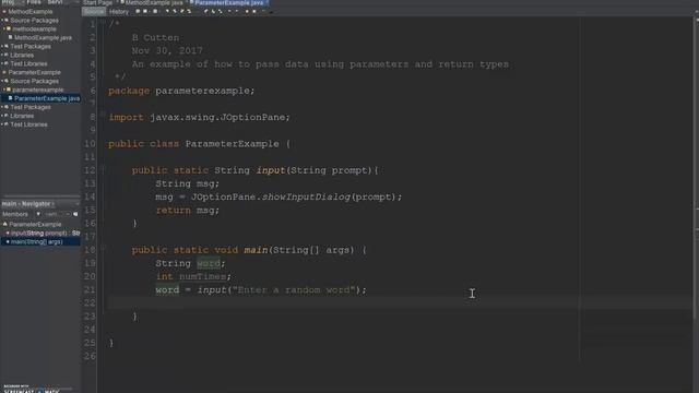Parameters and Return Types in Java смотреть онлайн