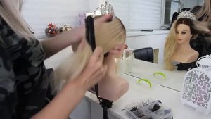 Красивые прически пошагово/ бабетта с короной/ низний пучек