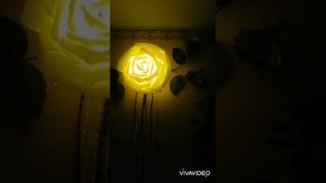 Идея для рукодельниц. Светильник роза-панно на стену? смотреть онлайн