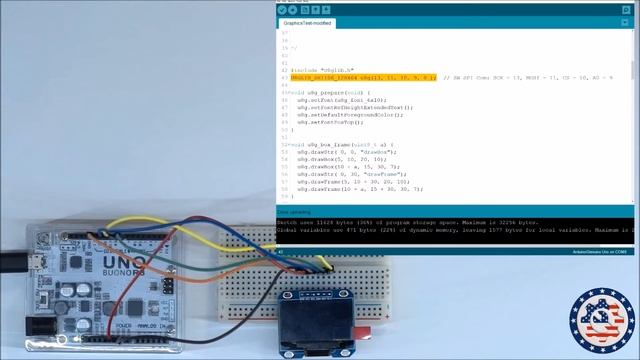 How to use 6 Pin SPI OLED display with arduino смотреть онлайн