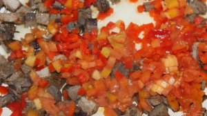 Спагетти с мясом и овощами