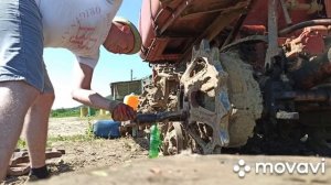 Бульдозер с помойки. Часть 12 ДТ 75. Замена ведущей звезды.
