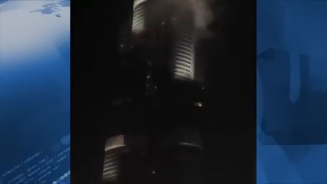 Пожар в самой высокой башне мира Burj Khalifa