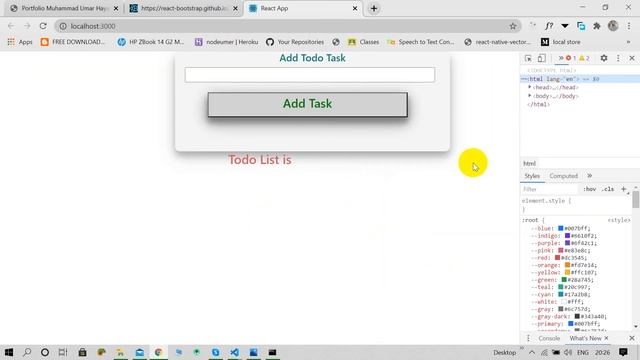 How to add Bootstrap 4 (Grid System) in React.js Urdu/Hindi [Lecture 13]