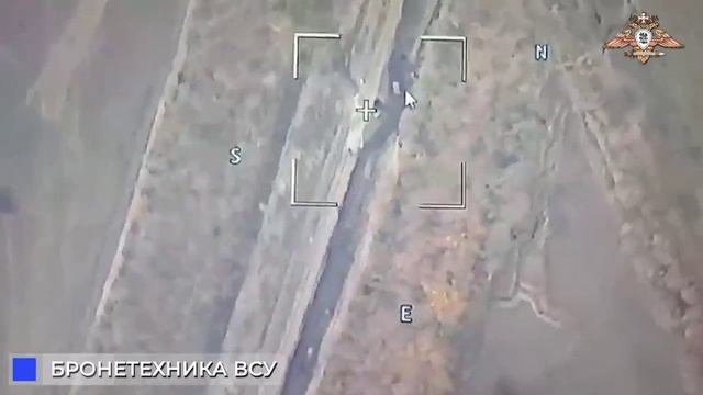 Точное попадание «Ланцета» по американской БМП