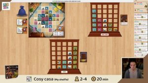 COSY CASA (MY SHELFIE) — Présentation et partie sur BGA (Board Game Arena)