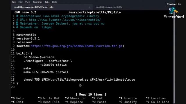 LFS install with crux pkg manager part 2