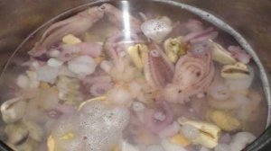 Жареный морской коктейль