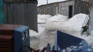 КМЗ-012 Уборка снега 27 02 2016