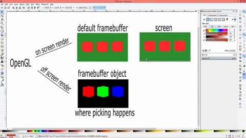 Python OpenGL and PyOpenGL - s02e13 - color picking p2
