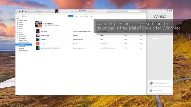 Copy iTunes Playlists to USB for Car Stereo with iMusic for Windows & Mac смотреть онлайн