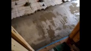 Бетонный пол по грунту под линолеум.