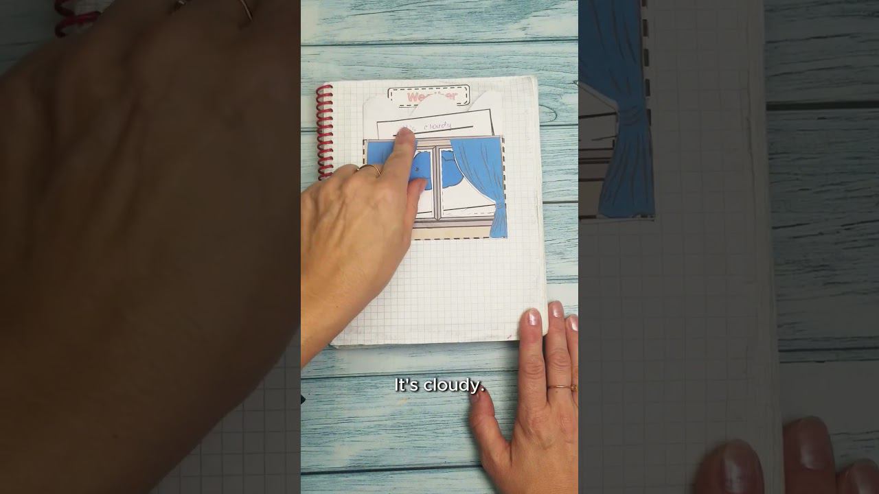 Удобный кармашек для интерактивной тетради на тему Weather Погода #short #shorts #школа смотреть онлайн