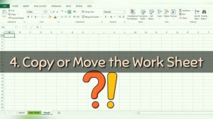 Shortcuts Keys in Excel | Keyboard Shortcuts to manage excel tabs or work sheets