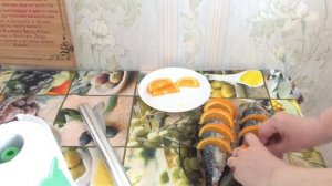 Скумбрия с апельсинами в фольге
