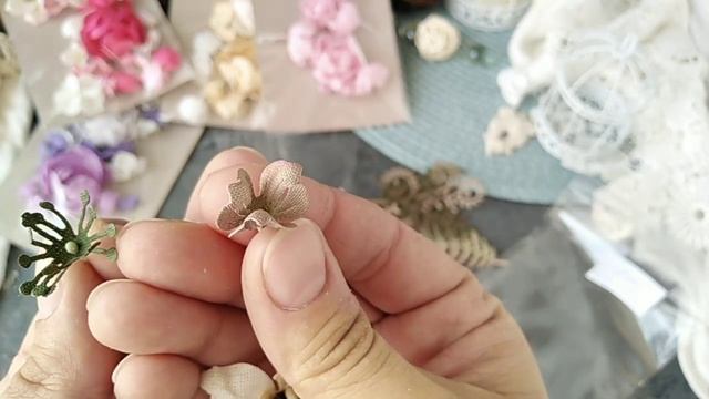 Цветы от Дины Апкиной. АлиЭкспресс. Скрапбукинг. смотреть онлайн