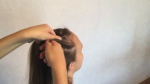 Колосок из двух косичек