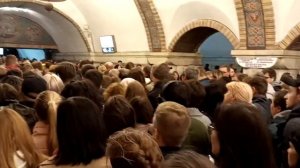 ДАВКА В КИЕВСКОМ МЕТРО. ЕЩЕ ОДНА ЭЛЕКТРИЧКА И ППЦ!