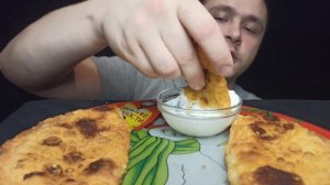 МУКБАНГ ЧЕБУРЕКИ СО СМЕТАНОЙ | MUKBANG RUSSIA