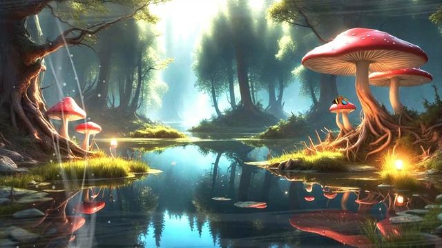Колыбельная для Вашего Малыша. Лес - Фэнтези с Бабочками и Золотыми Рыбками.