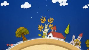 Футажи для видеомонтажа "Детский фон.В деревне"