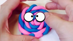 Лепка для детей. Играем с пластилином и учим буквы. Как слепить леденец просто.