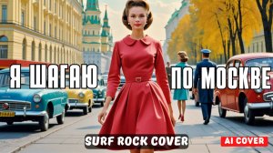 Я шагаю по Москве (Ai cover) - Surf Rock Cover