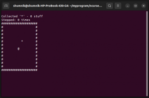Первая игра на Си (ncurses вместо conio)