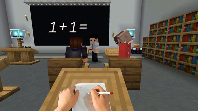 РЕАЛИСТИЧНЫЙ МАЙНКРАФТ ~ СТИВ В ШКОЛЕ смотреть онлайн