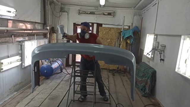 Боевое крещение покрасочной камеры акриловым грунтом смотреть онлайн