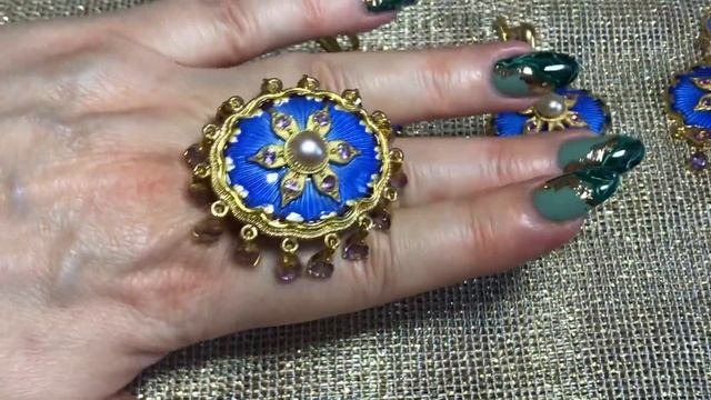#Серебро.Ошеломительный комплект цвета моря и небесно голубого неба. #Эксклюзив ??????